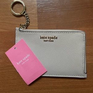 Kate spade medium I zip card holder NWT